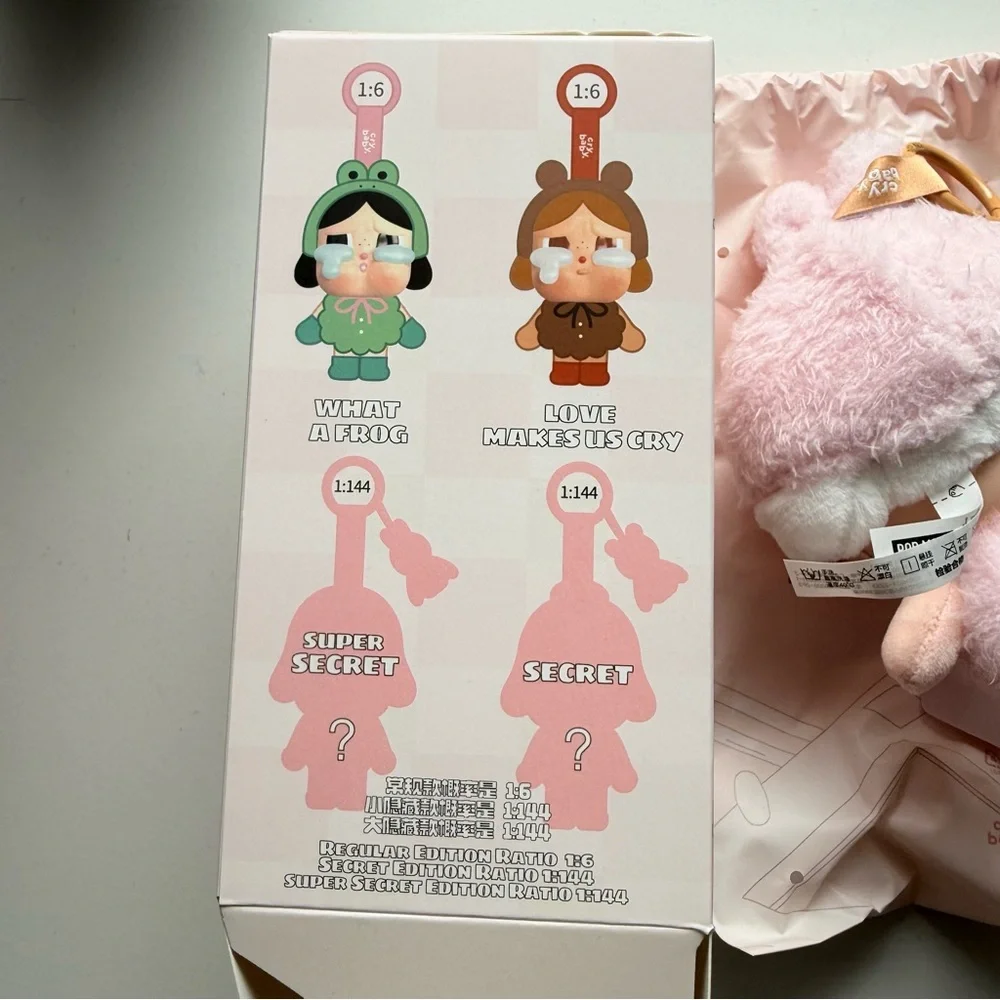 OPEN BOX Pop Mart Crybaby Crying Again I’ll Give You All My Love Plush Bunny - Picture 7 of 9